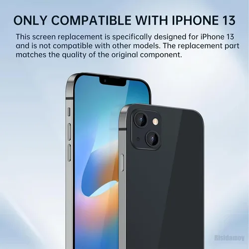 Miniatura 3 de Para iPhone 13 Reemplazo de pantalla 6.1 '' con auricular Sensor de proximidad LCD táctil Pantalla Full HD digitalizador Marco Asamblea Sensor