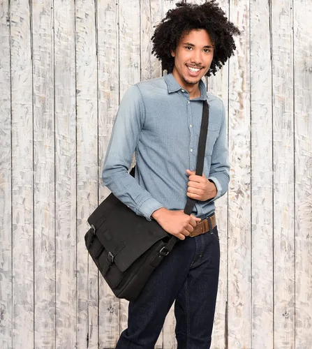 Miniatura 6 de LEABAGS Maletines de cuero para hombre - Bolso Cambridge de cuero genuino para portátil de 15 pulgadas - Bolso de mensajero vintage
