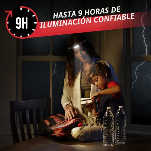 Miniatura 9 de Energizer Universal+ - Linterna frontal LED (paquete de 2), lámpara de cabeza brillante para exteriores, luz de campamento y emergencia, IPX4