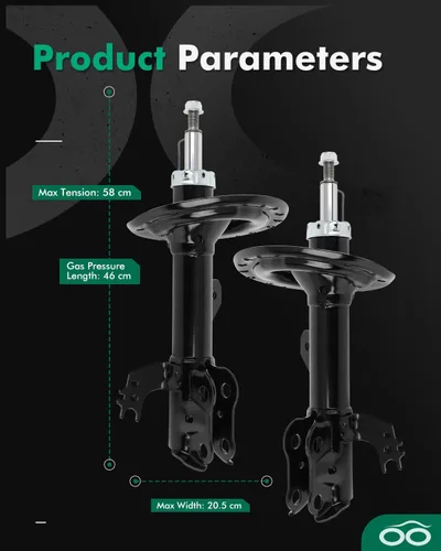 Miniatura 3 de SCITOO - Amortiguador delantero para Toyota se adapta a 2013-2018 para Toyota Avalon Shocks 3350002 3350003 amortiguadores - Juego de 2 piezas