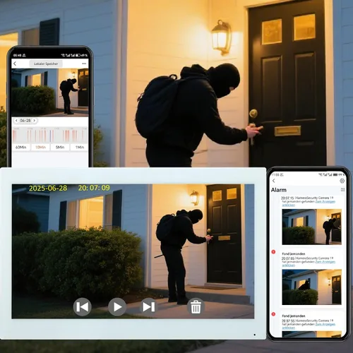 Miniatura 4 de Sistema de intercomunicación de timbre de video inteligente para el hogar con pantalla táctil grande de 10.1 pulgadas, cámara