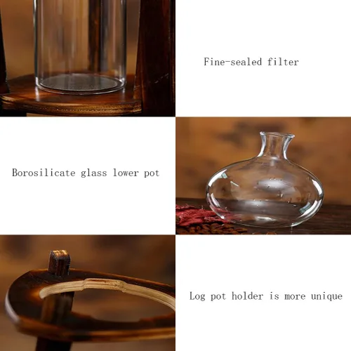 Miniatura 7 de ASSICON Cafetera de aluminio con goteo de hielo al vapor con diseño elegante estilo retro que se adapta a la mayoría, cafetera helada para estufa