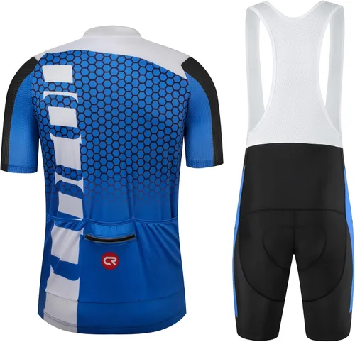 Miniatura 20 de Coconut Ropamo CR - Conjunto de camiseta de ciclismo para hombre, con cremallera y bolsillo con pantalones cortos con acolchado 4D
