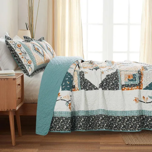 Miniatura 5 de BEDIFANY 2 fundas de almohada florales con relleno de algodón, fundas de cojín decorativas neutrales para sofá, dormitorio, sala de estar