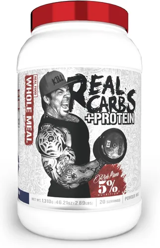 Miniatura 6 de 5% Nutrition Rich Piana - Carbohidratos reales con polvo de carbohidratos complejos alimenticios reales, energía glucémica baja de larga duración