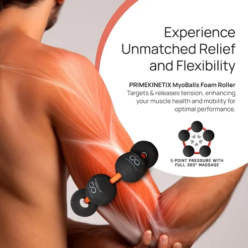 Miniatura 5 de PRIMEKINETIX MyoBalls - Rodillo de espuma para músculos, movilidad mejorada, masaje de tejido profundo y cuerpo completo, terapia de punto