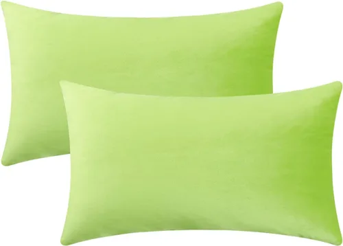 Miniatura 50 de Jeneoo Cómodas fundas de almohada de terciopelo suaves y gruesas para niños, para sofá, fundas de cojín decorativas sólidas cuadradas para Lavanda