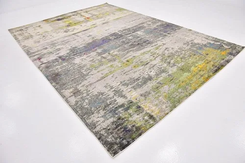 Miniatura 19 de Tapete abstracto Unique Loom, colección Estrella, moderno, multiárea, Polipropileno, Gris