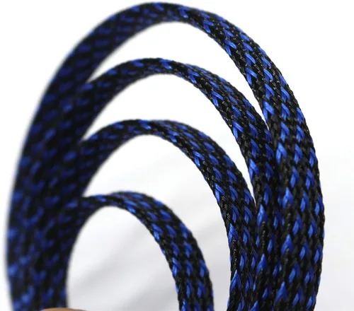 Miniatura 15 de Funda de cable de alambre expandible PET de 30 pies (1/2 pulgada, negro)