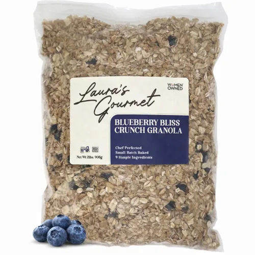Miniatura 9 de Laura's Gourmet Granola AppleLicious Crunch, 12 oz - 3 packs, Gluten-Free Oats, Vegan, Dairy & Soy Free Snack, Organic Agave, Cinnamon Diced Apples