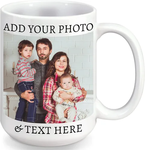 Miniatura 15 de Baosity Taza de café con foto personalizada, taza personalizada con imagen, texto, nombre, regalos personalizados para novio, novia, mejor amigo