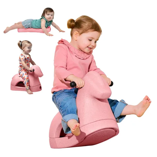 Miniatura 8 de Nuby Rock 'N Ride Caballo Mecedor para Niños - Juguete para Montar, Mecerse y Deslizarse para Juego Interior y Exterior - Juguete de Desarrollo