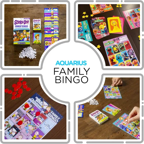 Miniatura 4 de Aquarius Scooby-Doo - Juego de bingo familiar con licencia oficial para niños y adultos a partir de 8 años, 2 a 18 jugadores, regalo