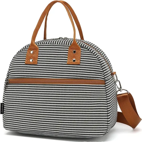 Miniatura 19 de FlowFly Fiambrera térmica con correa de hombro y asas para mujer, hombre y niños, amplia y reutilizable, congelable, bolso organizador de alimentos