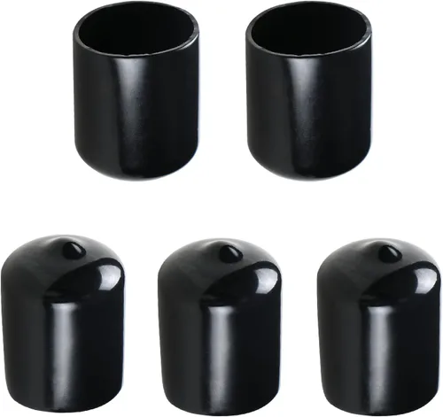 Miniatura 13 de Cubierta de tapa de extremo redondo de goma de 3/4 pulgadas (0.748 in), protectores de rosca de PVC flexible de tubería de tubería protectora