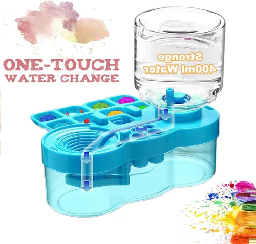 Miniatura 5 de Limpiador de pinceles de pintura 2025, enjuague de circulación de agua, herramienta de pintura limpiador de pinceles, enjuague de pincel de ciclo