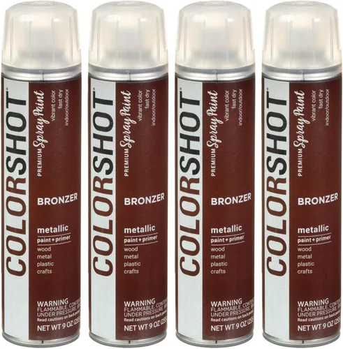 Miniatura 24 de COLORSHOT Pintura en aerosol brillante, aromaterapia (lavanda) 10 onzas, paquete de 4, pintura acrílica de secado rápido, uso en interiores