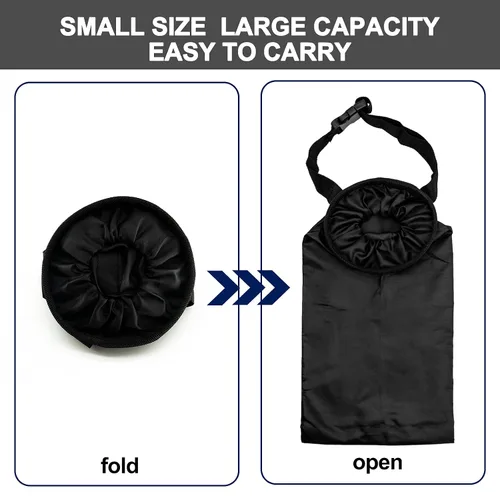 Miniatura 7 de 2 bolsas de basura para automóvil, para colgar en el asiento trasero, bolsa de basura para automóvil con bolsillos de almacenamiento, lavable