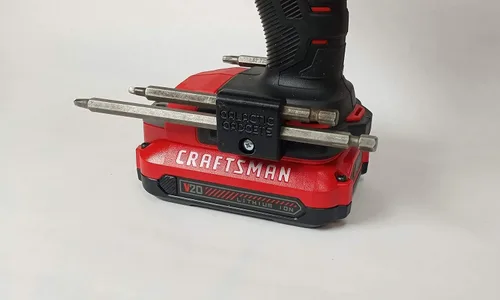 Miniatura 4 de Soporte magnético de broca larga para Dewalt 20V, sostiene de forma segura brocas largas y cortas - Galactic Gadgets (negro)