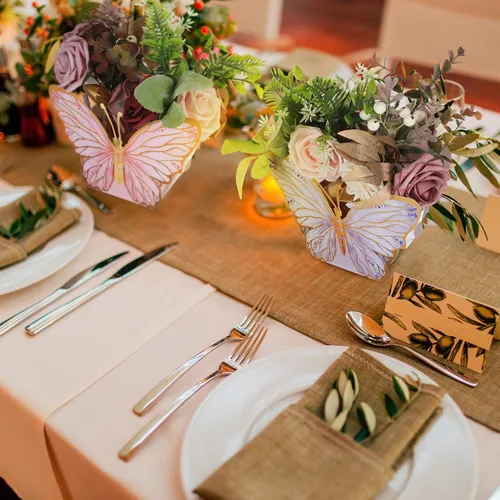 Miniatura 7 de Tenceur 24 centros de mesa de mariposa para mesas, baby shower, despedida de soltera, decoración de mesa de mariposa para decoración de fiestas