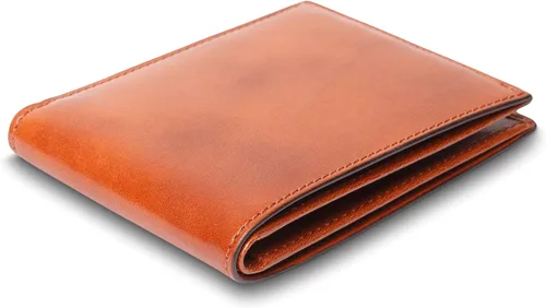 Miniatura 6 de Bosca Billetera de cuero italiano antiguo para hombre, billetera plegable de seguridad RFID completa para hombres, 6 ranuras para tarjetas, cuero