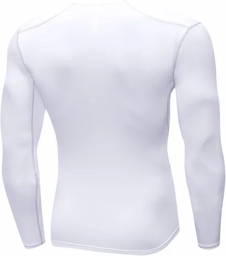 Miniatura 2 de Camisetas térmicas de compresión de manga larga para hombre, capa base atlética, para clima frío, correr, gimnasio, forro polar
