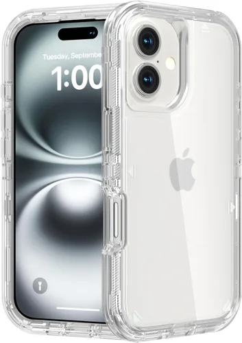 Miniatura 83 de Follaroma para iPhone 11, Funda Resistente a Prueba de Golpes, Protección Anti-Caída, Funda Protectora Transparente de Doble Capa Compatible