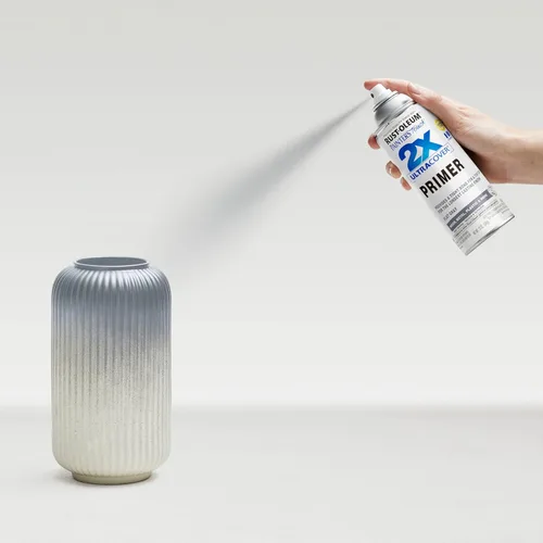 Miniatura 6 de Rust-Oleum 334017 Painter's Touch 2X Ultra Cover - Imprimación en aerosol, 12 onzas, gris plano, (paquete de 1)