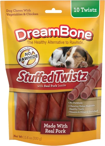 Miniatura 9 de DreamBone RattleBall - Masticables pequeños para perros, 14 unidades, sin piel cruda, con golosinas de pollo reales