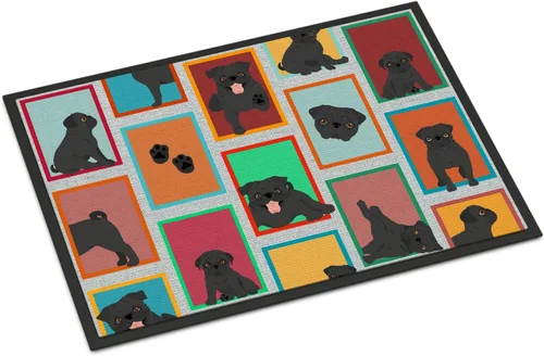 Miniatura 33 de Caroline's Treasures MLM1149MAT - Felpudo rojo Border Collie de 18 x 27 pulgadas, para interiores y exteriores, para entrada, antideslizante, Border