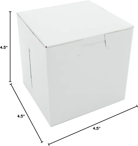 Miniatura 4 de Southern Champion Tray 0908 - Caja de cartón de papel de estraza, revestimiento de arcilla, blanco, sin ventana, 4-1/2 pulgadas de largo x 4-1/2