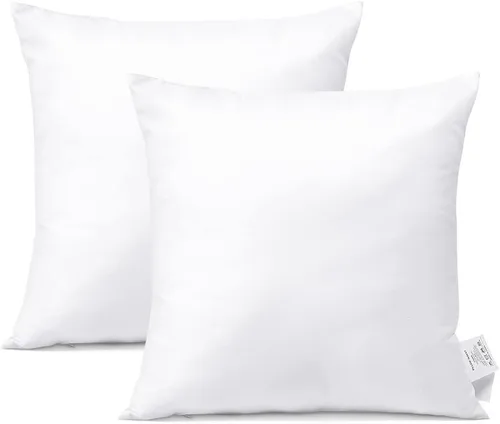 OTOSTAR Juego de 2 rellenos de almohada de 16 x 16 pulgadas, forma cuadrada para sofá, cama, rellenos de almohadas decorativas para interiores 2