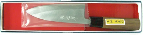 Miniatura 3 de Cuchillo Tosa, vaina, filo simple, acero azul, n.º 2, 5.3 pulgadas (5.315 in)