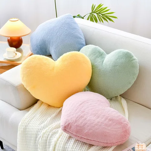 Miniatura 3 de XVTRU Almohadas de corazón verde salvia, bonita almohada decorativa de corazón, almohadas decorativas en forma de corazón para cama, almohadas