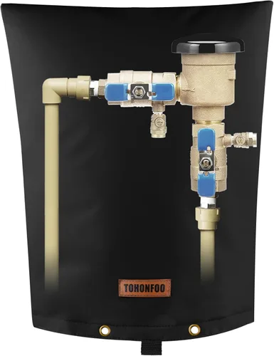 Miniatura 15 de TOHONFOO Cubierta aislante de tubería para prevención de reflujo (5 °F) – Bolsa aislada para válvula de riego – Cubierta de bomba de pozo de agua