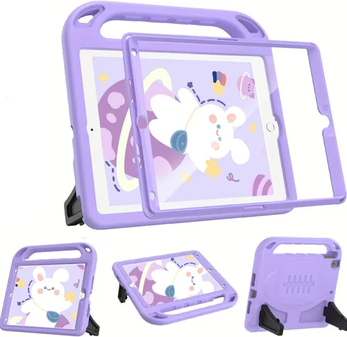 Miniatura 10 de BMOUO Funda para niños para iPad 9.7 2018/2017/iPad Air 2/1/Pro 9.7 - Protector de pantalla integrado con mango a prueba de golpes, funda