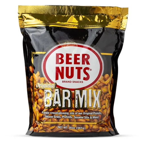 Miniatura 11 de BEER NUTS Original Bar Mix - Pretzels, Cheese Stix, Sesame Stix, Insane Grain - Bolsa resellable de 20 onzas (paquete de 2)