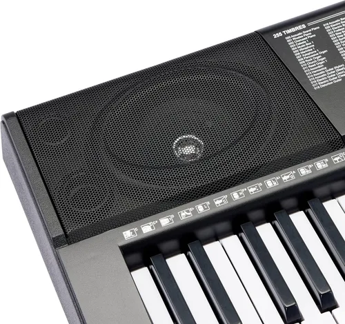 Miniatura 5 de Amazon Basics Piano de teclado eléctrico con 61 teclas, altavoces integrados, canciones para aprender, color negro