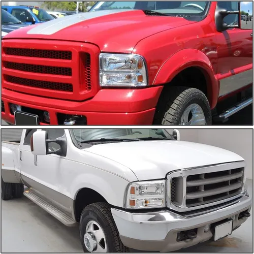 Miniatura 7 de Auto Dynasty - Juego de lámparas de faro de estilo de fábrica de modelo halógeno, compatible con Ford F250 F350 F450 F550 Super Duty 05-07, lado