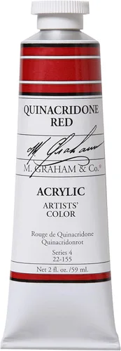 Miniatura 3 de M. Graham - Pintura acrílica de tubo de 2 onzas, carmesí Alizarin Alizarin Crimson