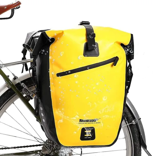 Miniatura 11 de Bolsa para Bicicleta Rhinowalk Bolsa de Alforja Impermeable para Bicicleta para Portaequipaje de Bicicleta Bolsa de Sillín de Bicicleta Bolsa