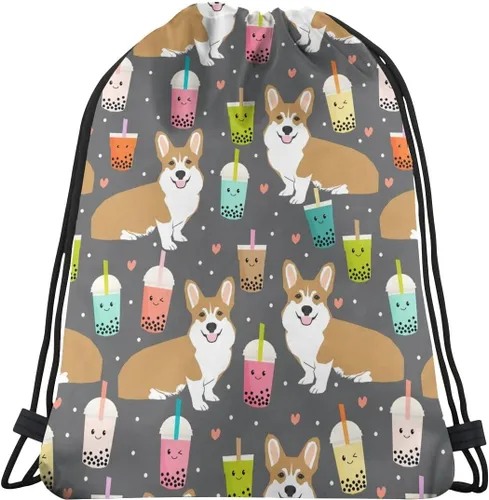 BAIFUMEN Mochila con cordón, bolsa de nailon resistente al agua, para playa, gimnasio, compras, deporte, yoga, Color 10, Mochilas de viaje