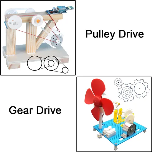 Miniatura 4 de EUDAX Juego de 6 mini motores de generador de 3V-12V DC Motor eléctrico con hélices Hoja de ventilador para bricolaje Juguetes electrónicos Turbina