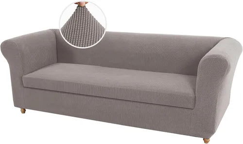 Miniatura 21 de UNBBRRL Funda de sofá Chesterfield de jacquard elástico, fundas de cojín gruesas para sofá, protector de muebles para sala de estar
