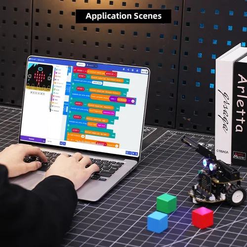 Miniatura 4 de Nexbit Microbit V2 Kit de robot inteligente programación STEM Science Robot educativo con cámara de visión AI para principiantes robóticos