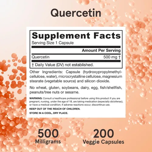Miniatura 6 de Quercetin de Jarrow Formulas, cápsulas de 0.017 onzas, QUE200, 1, 1
