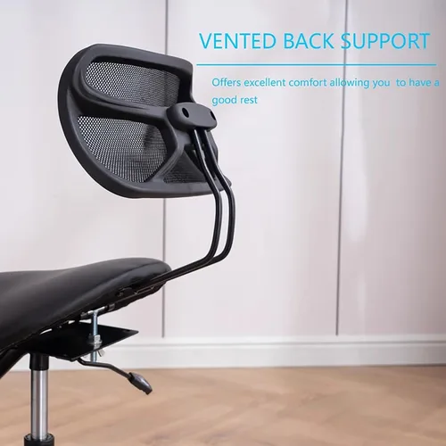 Miniatura 6 de HM&DX Silla ergonómica de rodillas con soporte para la espalda, silla de postura mejorada con patas cruzadas para oficina en casa, asiento en ángulo