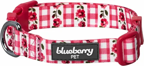 Miniatura 7 de Blueberry Pet Collar de perro de teñido anudado lila, tamaño pequeño ajustable, cuello de 12 a 16 pulgadas, collar impreso para mascotas para perros