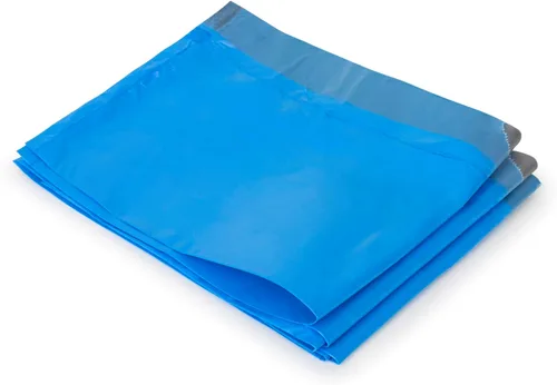 Miniatura 7 de Plasticplace Bolsas de basura de ajuste personalizado, compatibles con simplehuman Code D (100 unidades) con cordón azul tintado de 5.3 galones / 20