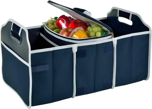 Miniatura 3 de Picnic at Ascot Organizador de maletero plegable de 3 secciones, con enfriador extraíble, diseñado y aprobado de calidad en los Estados Unidos Pata